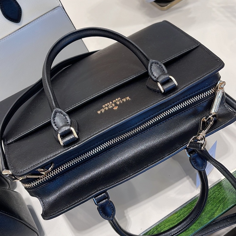 Kate Spade Madison Safiano Leather Medium Satchel Handbag 
COLOR: Black 
NWT - Picture 15 of 16
